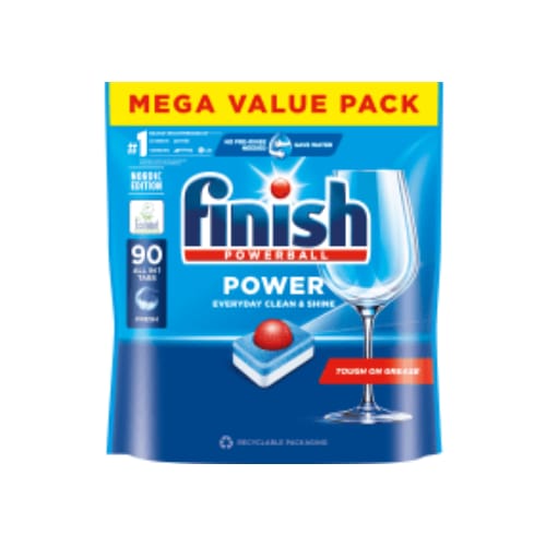 Power Maskindiskmedel Finish 90p