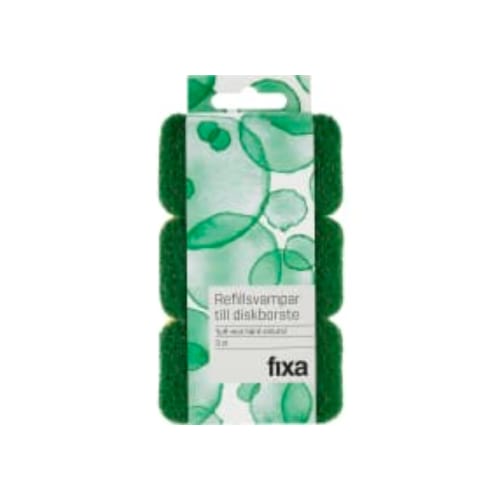 Refillsvamp Grön Fixa 3p