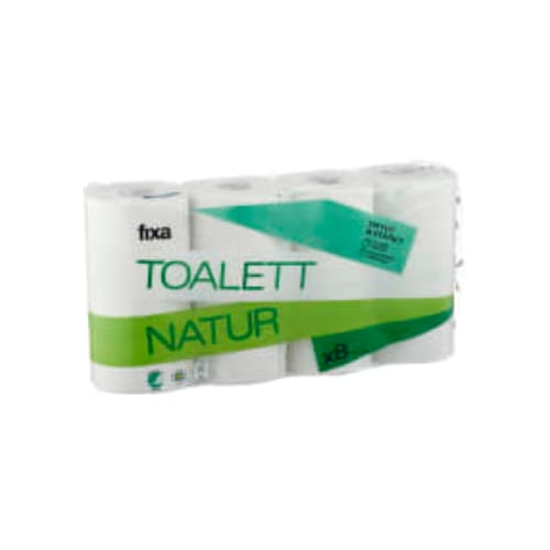 Toalettpapper Natur Fixa 8p