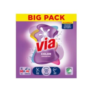Tvättmedel Color Koncentrat Tvättmedel Pulver Via 2,4kg