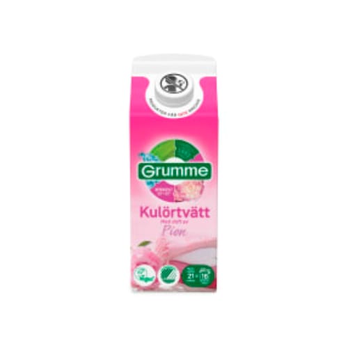 Tvättmedel Kulörtvätt Pion  Flytande Grumme 750ml