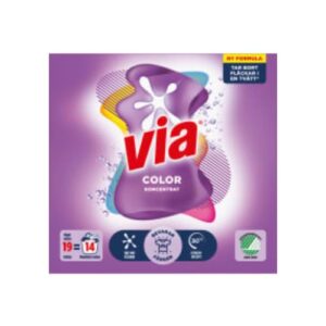 Tvättmedel Color Tvättmedel Pulver Via 760g