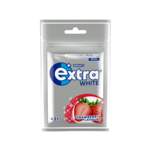 Strawberry Extra White Sugarfree Gum Extra 29g