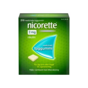 Nicorette 2mg Nikotintuggummi Nicorette 210p