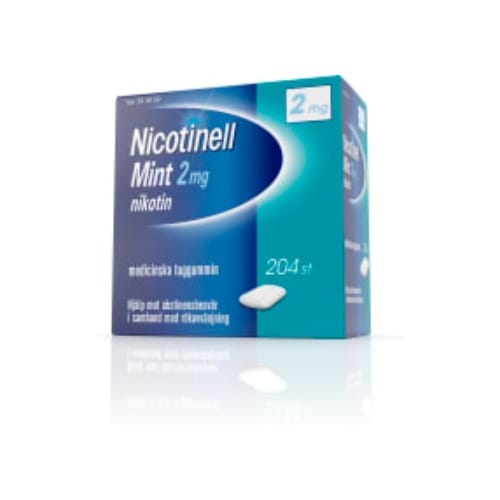 Mint 2mg Nikotintuggummi Nicotinell 204p