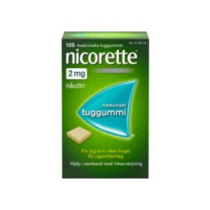 Nicorette 2mg Nikotintuggummi Nicorette 105 st