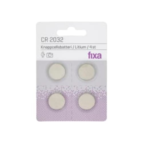 Knappcell Cr 2032 Fixa 4p