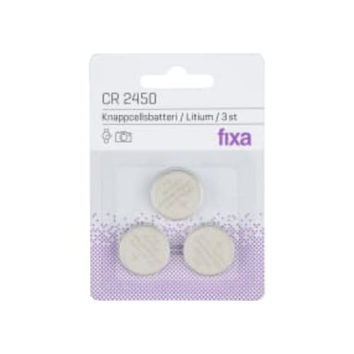 Knappcell Cr 2450 Fixa 3p