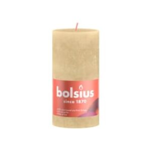 Blockljus 130/68 Rustik Oat Beige Bolsius st