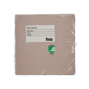 Servetter Greige 33cm Fixa 30p