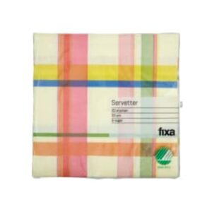 Servett 33cm Rosaruta Fixa 20p