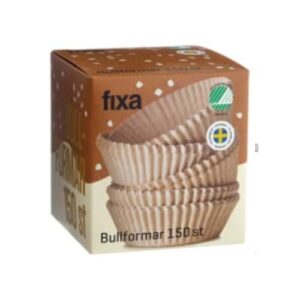 Bullform Natur/brun Fixa 150st
