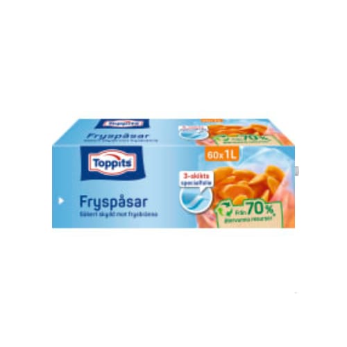Fryspåsar 1l Toppits 60st