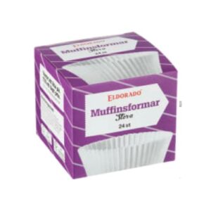 Muffinform Vit/beige Eldorado 24st