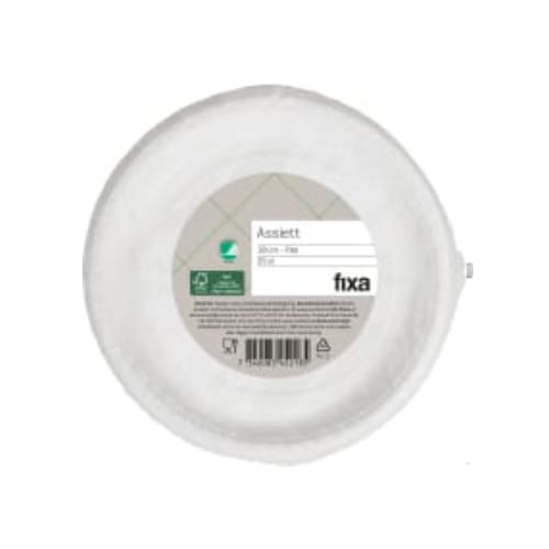 Tallrik Flat 22cm Fixa 25p