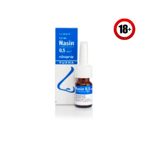 Nasin Nässpray 0.5mg/ml För Vuxna Nasin 7.5ml