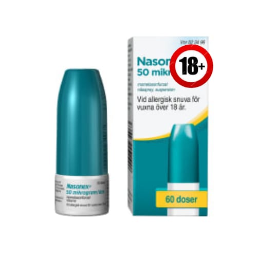 Läkemedel Nasonex 50 Mikrogram/dos Nässpray Nasonex 1p