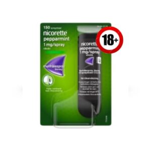 Pepparmint 1mg/spray Nikotinmunspray Nicorette 150spray