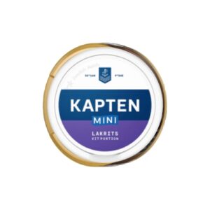 Kapten Vit Lakrits Minisnus