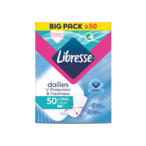 Fresh&protect Long Trosskydd Libresse 50st