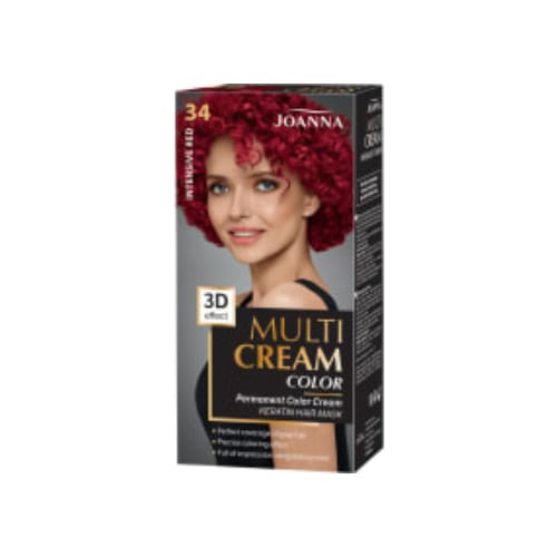 Multi Cream 34 Intensive Red Permanent Hårfärg Joanna 1st