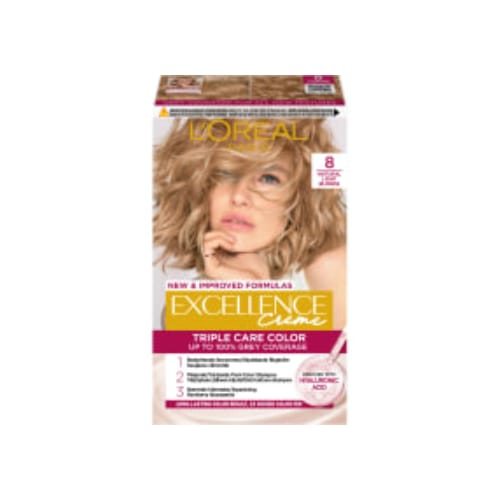 Excellence 8 Natural Light Blonde Permanent Hårfär 1st