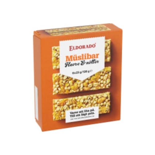 Havre & Nötter Müslibar 6-pack Eldorado 138g