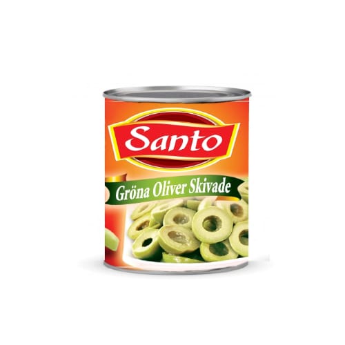 Santo gröna oliver skivade 3kg