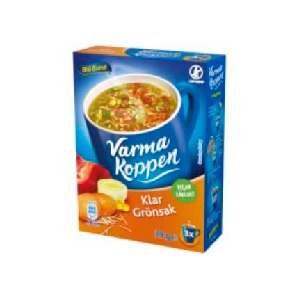 شوربة Klar Grönsak Varma Koppen Pulver/3 Port