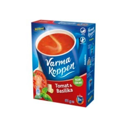 شوربة Tomat Basilika Varma Koppen Soppa