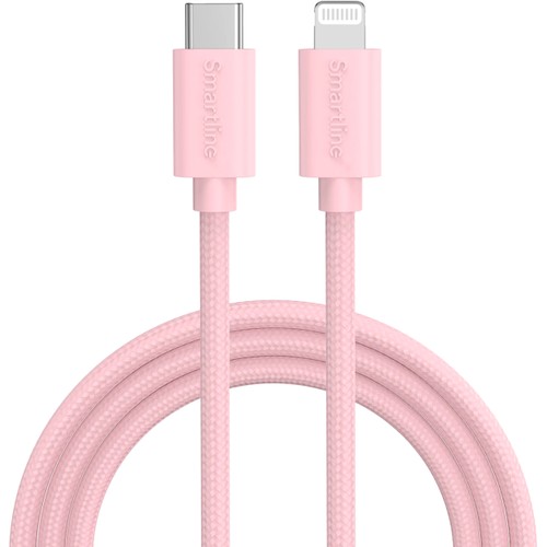 USB-C till Lightning 2m rosa Smartline