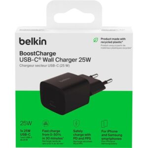 Väggladdare 25W Svart Belkin