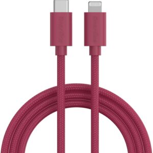 USB-C till Lightning 2m vinröd Smartline