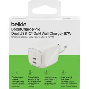 Väggladdare 67W 2xUSB-C