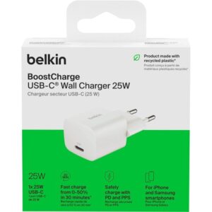 Väggladdare 25W vit Belkin