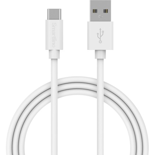 USB-A till USB-C 1m vit Smartline