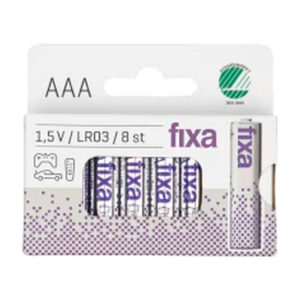 BAT-004 Batterier AAA 8-p Fixa