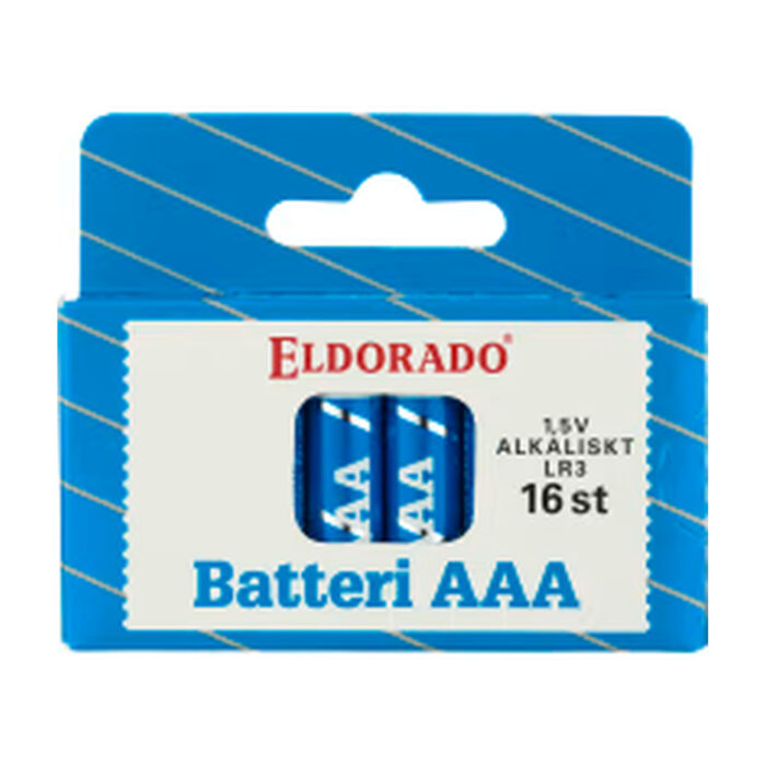 Batteri Alkaliskt AAA LR03 16-p Eldorado