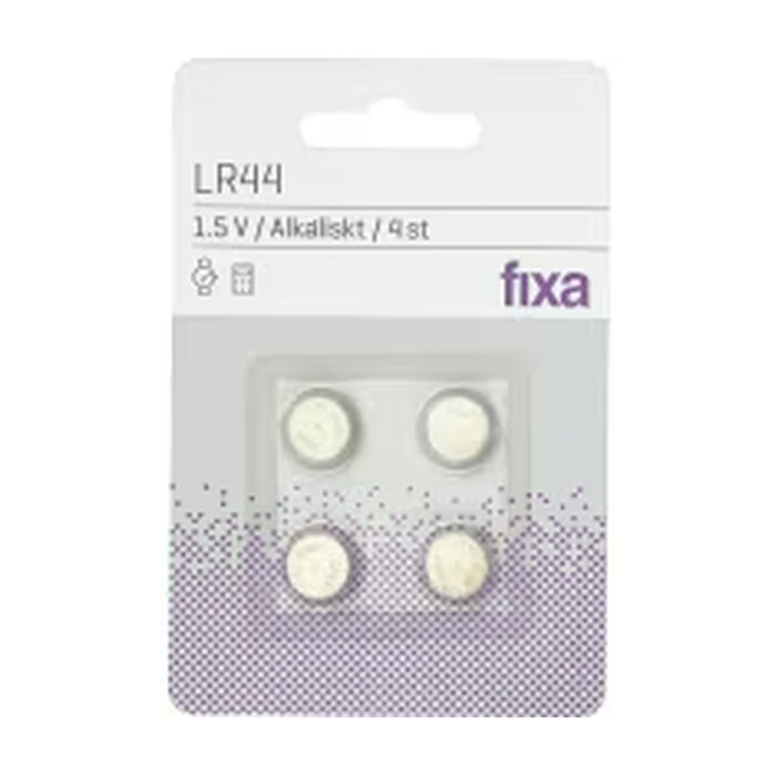 Batterier LR44 4-p Fixa