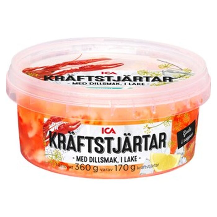 Kräftstjärtar med dillsmak i lake 170g ICA