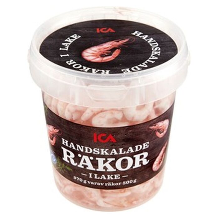 Räkor handskalade i lake 500g ICA