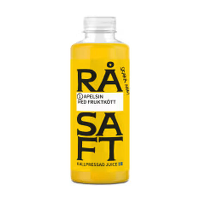Apelsin med Fruktkött Kallpressad Juice RÅSAFT 700ML