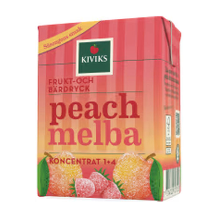 Peach Melba Frukt & Bärdryck Koncentrat KIVIKS MUSTERI 2DL/1L