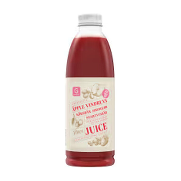 Äpple Vindruva Körsbär Jordgubbe Svartvinbär Juice GARANT 1L