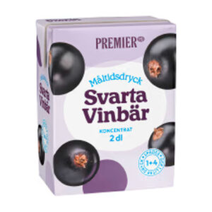 Svarta Vinbär Måltidsdryck PREMIER 2DL/1L