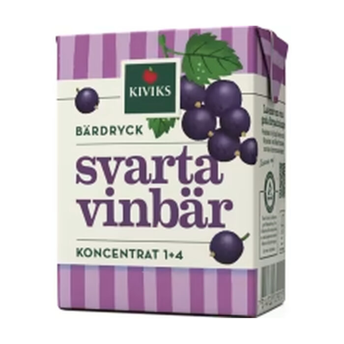 Svarta Vinbär Bärdryck Koncentrat KIVIKS MUSTERI 2DL/1L