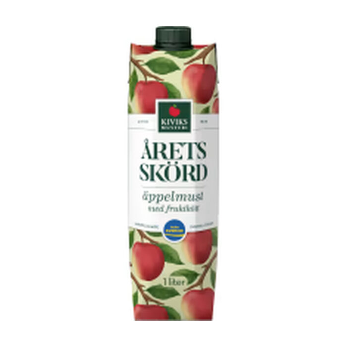 Äppelmust med Fruktkött Färskpressad KIVIKS 1L