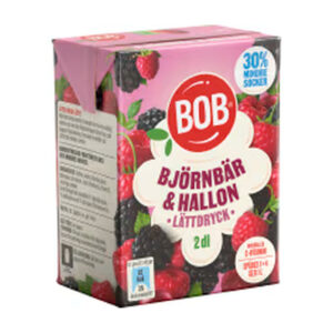 Björnbär Hallon Lättdryck BOB 2DL/1L