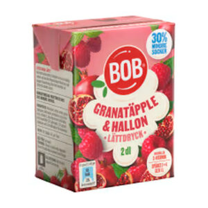 Granatäpple Hallon Lättdryck BOB 2DL/1L