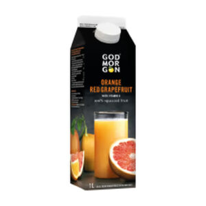 Orange Red Grapefruit Juice With Bits GOD MORGON 1L